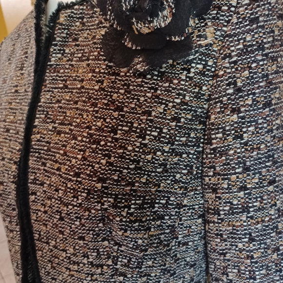Jones New York Black and Gray Tweed Blazer - Picture 4 of 4